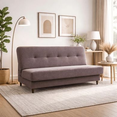 Диван розкладний MEBEL ELITE ARUBA 2 188 см Темно Коричневий фотографія
