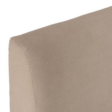 Кровать двуспальная MEBEL ELITE MARSYLIA Sztruks 180x200 см Беж фотография