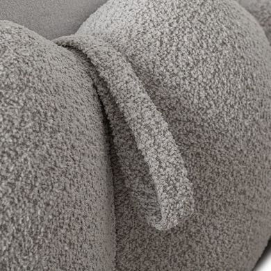 Ліжко двоспальне MEBEL ELITE ANKARA 140x200 см Сірий Букле фотографія