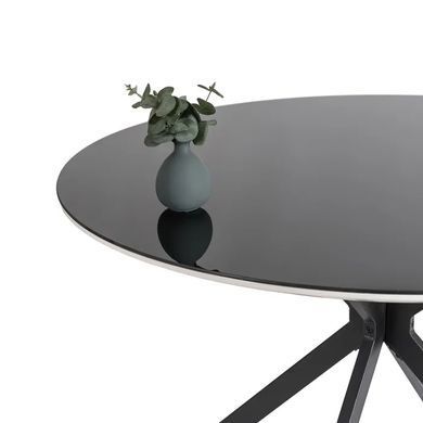 Стіл круглий MEBEL ELITE ALLEN 120 см Чорний фотографія