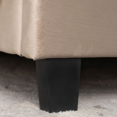 Ліжко оксамитове MEBEL ELITE QUEEN Velvet 160x200см Беж фотографія