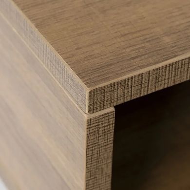 Письменный стол MEBEL ELITE LAMICA 100 см Орех / Черный фотография