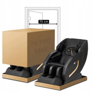 Массажное кресло MEBEL ELITE PX PRO MAX экокожа черный фотография