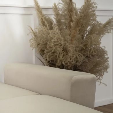 Кутовий диван лівий, оксамитовий MEBEL ELITE MATEO Velvet 248 см Бежевий Лівий фотографія