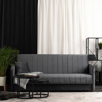 Набір з 2х диванів розкладних MEBEL ELITE PORTO 198 см Сірий фотографія