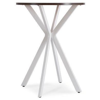 Стол MEBEL ELITE LAUREN 60X60 Орех/белый фотография