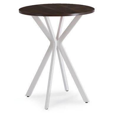Стол MEBEL ELITE LAUREN 60X60 Орех/белый фотография