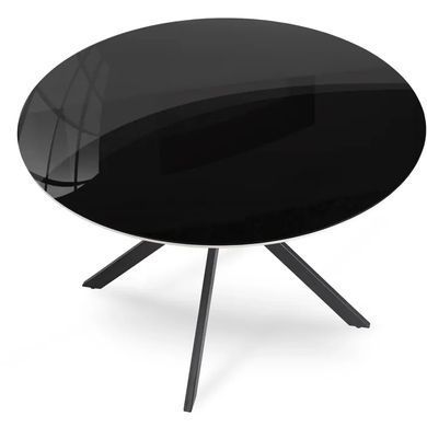 Стіл круглий MEBEL ELITE ALLEN 120 см Чорний фотографія