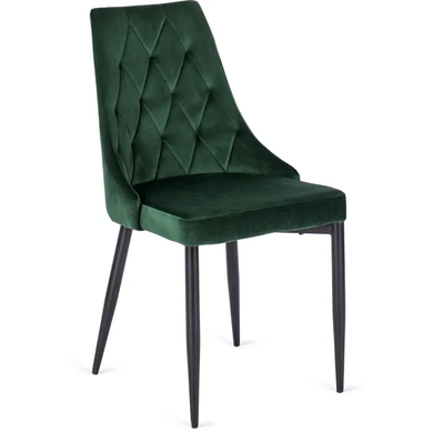 Стул бархатный MEBEL ELITE CORK Velvet Зеленый фотография