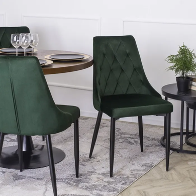 Стул бархатный MEBEL ELITE CORK Velvet Зеленый фотография