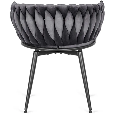 Стілець поворотний оксамитовий MEBEL ELITE LILI Velvet Сірий фотографія