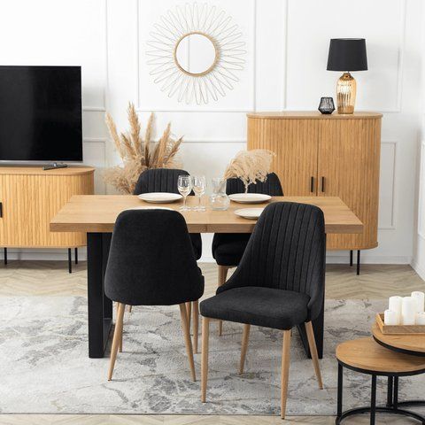Стул MEBEL ELITE TORINO, ткань Черный фотография