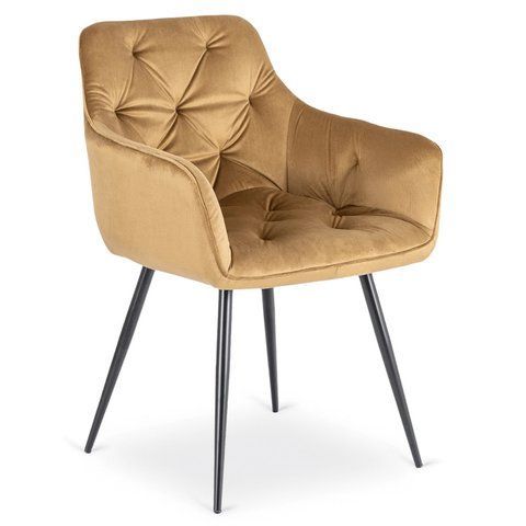 Стілець MEBEL ELITE MODESTO Velvet Гірчиця фотографія