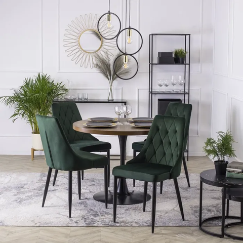 Стілець оксамитовий MEBEL ELITE CORK Velvet Зелений фотографія