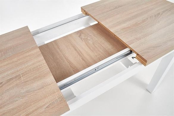 Стол раскладной Halmar TIAGO 2 140(220)x80 Дуб ривьера / Белый фотография