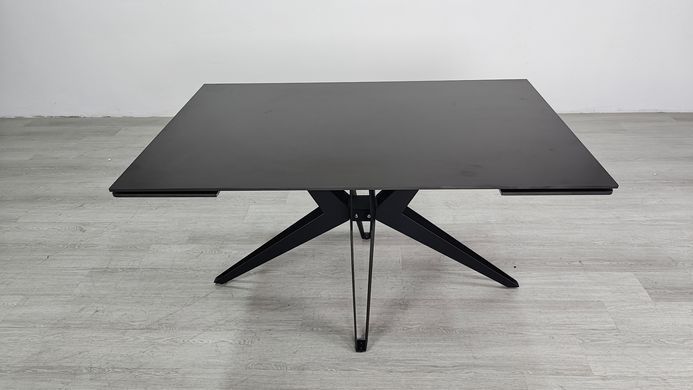Стіл розкладний VINCENT CERAMIC Intarsio 140(200)*90 графіт мат/чорний фотографія