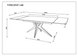 Стіл розкладний VINCENT CERAMIC Intarsio 140(200)*90 графіт мат/чорний