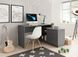 Стіл офісний письмовий Perfect Home Тео / Teo 3S/138 з 3 шухлядами Графіт