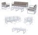 Комплект мебели для террасы Siesta Onto Mykonos Lounge Set XL Taupe Бежевый