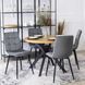 Стілець оксамитовий MEBEL ELITE PERU Velvet, Сірий
