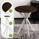 Стол MEBEL ELITE LAUREN 60X60 Орех/белый
