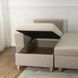Кутовий диван лівий, оксамитовий MEBEL ELITE MATEO Velvet 248 см Бежевий Лівий