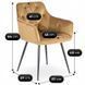 Стул MEBEL ELITE MODESTO Velvet Горчица