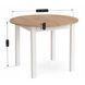 Стіл кухонний розкладний MEBEL ELITE HARRY 102(142)х102 Дуб крафт/Білий