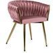 Стул бархатный MEBEL ELITE CAPRI Velvet Розовый / Золотой фотография