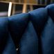 Стілець оксамитовий MEBEL ELITE CAPI Velvet Синій / Золотий
