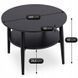Журнальний столик MEBEL ELITE PAULO 60x60 Чорний