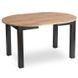 Стіл розкладний круглий MEBEL ELITE HARRY 102(142)х102 см Дуб Крафт / Чорний