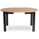 Стіл розкладний круглий MEBEL ELITE HARRY 102(142)х102 см Дуб Крафт / Чорний