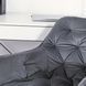 Стілець офісний поворотний оксамитовий MEBEL ELITE MILAN Velvet Сірий / Золотий