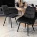 Комплект стіл розкладний MEBEL ELITE CLARK 120(160)х80 см Дуб артизан/чорний +4 стільці RIO Чорний