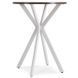 Стол MEBEL ELITE LAUREN 60X60 Орех/белый