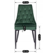 Стул бархатный MEBEL ELITE CORK Velvet Зеленый