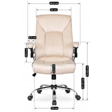Стул офисный поворотный бархатный MEBEL ELITE SORIN 2 Velvet Бежевый фотография