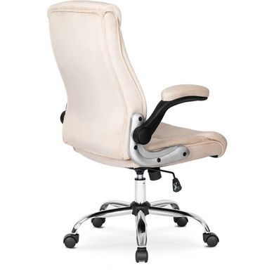 Стул офисный поворотный бархатный MEBEL ELITE SORIN 2 Velvet Бежевый фотография