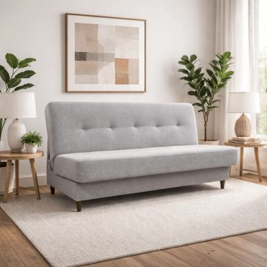 Диван раскладной MEBEL ELITE ARUBA 2 188 см Светло-серый фотография