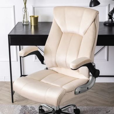 Стул офисный поворотный бархатный MEBEL ELITE SORIN 2 Velvet Бежевый фотография