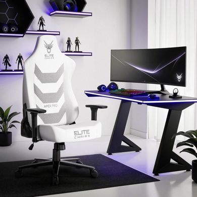 Стілець офісний поворотний MEBEL ELITE APEX Білий фотографія