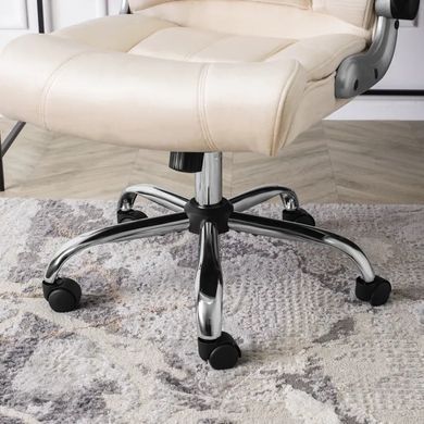 Стул офисный поворотный бархатный MEBEL ELITE SORIN 2 Velvet Бежевый фотография