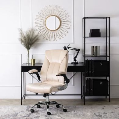 Стул офисный поворотный бархатный MEBEL ELITE SORIN 2 Velvet Бежевый фотография