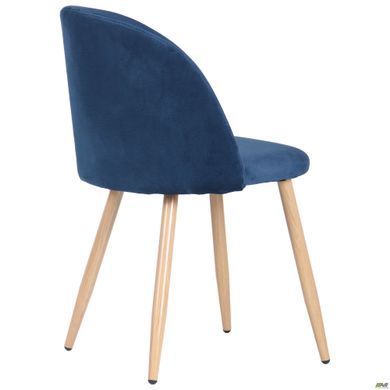 Стул Sherry beech Velvet AMF Синий фотография