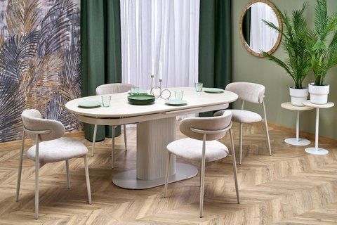 Стол раскладной FALONE Halmar 180(220)x90 Травертин/кашемир фотография
