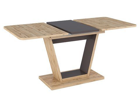 Розкладний стіл NIGEL Signal 120(160)x80 Дуб / Коричневий ** фотографія