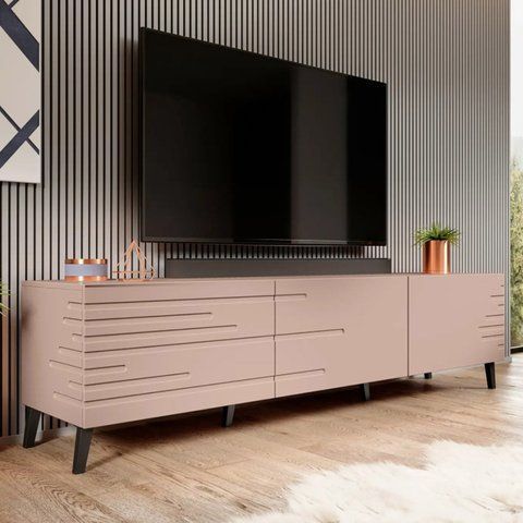 ТВ Тумба NOVA RTV Cama 186 Рожевий Мат фотографія