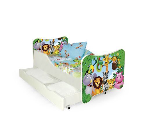 Ліжко дитяче HAPPY JUNGLE Halmar 76x145 фотографія