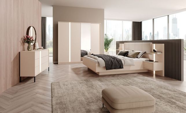 Шкаф для одежды Perfect Home Даст / Dast 4-дверный с зеркалом 4D/220 Беж фотография